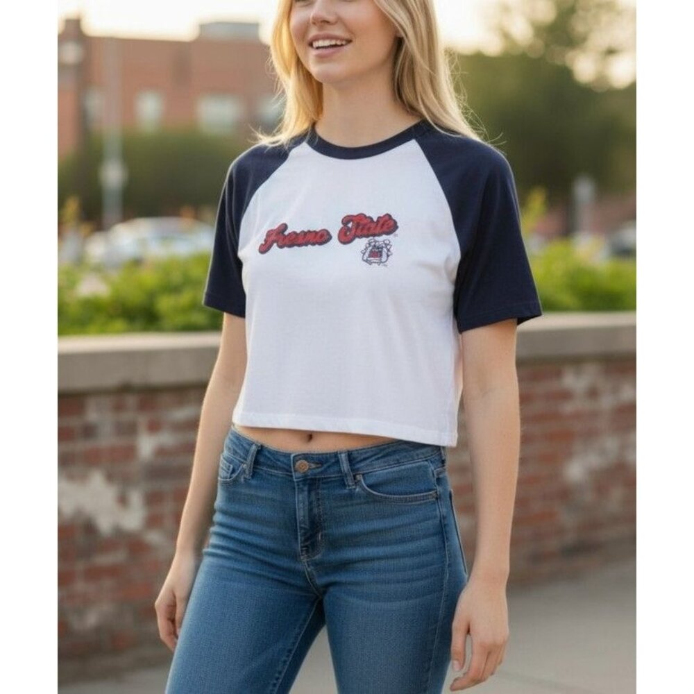 Fresno State Bulldogs Hype & Vice Womens Crop Top M